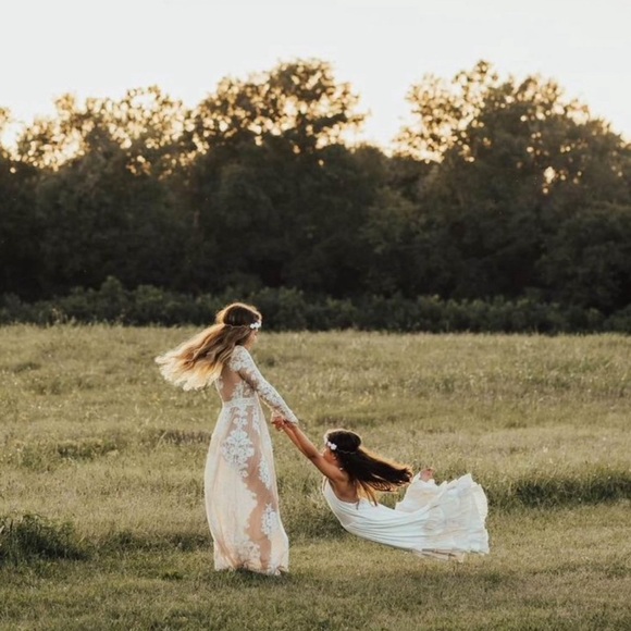 For Love & Lemons Temecula Maxi Dress Small Cottagecore Romantic Fairy Feminine - Picture 6 of 17